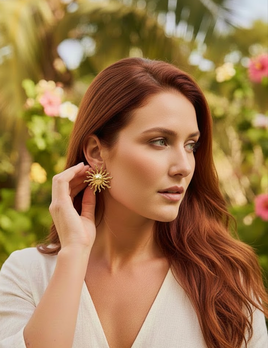 Boucles d'oreilles - Soleil