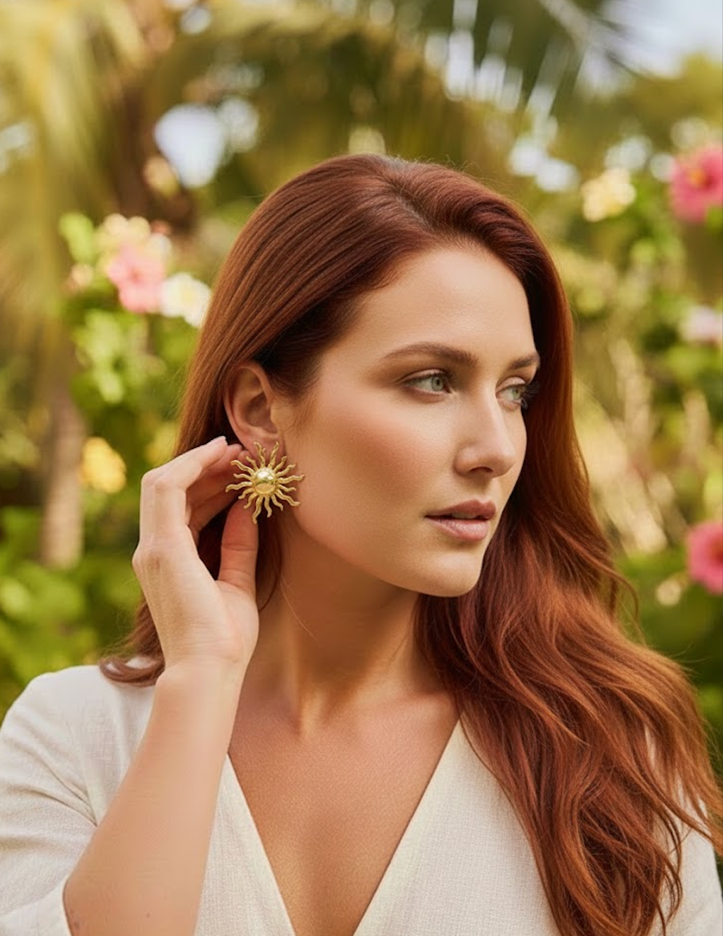 Boucles d'oreilles - Soleil